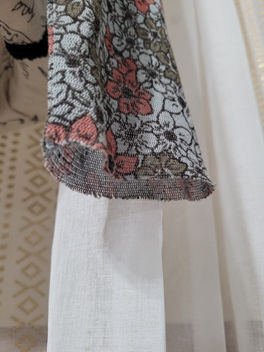 Cárdigan Recortado Cortado Suelto Malla L/S Estampado Floral Topper Para Mujer Grande - Imagen 8 de 14