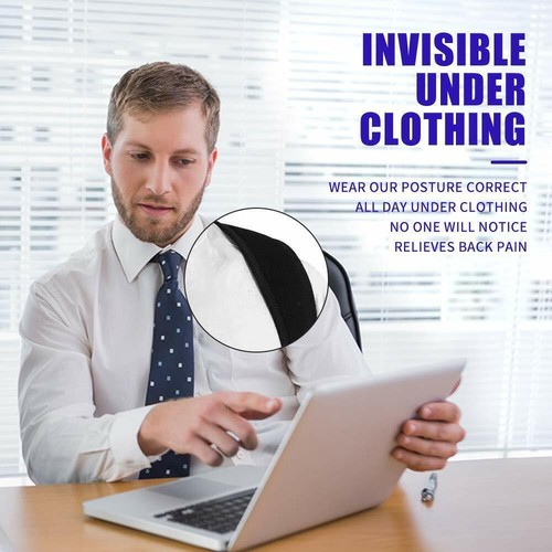 Back Posture Corrector for Men and Women Full Back and Neck Support with Straps - Picture 10 of 12