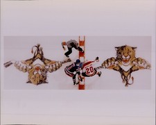 LG890 Orig Color Photo MARK MESSIER BRIAN SKRUDLAND Florida Panthers NY Rangers
