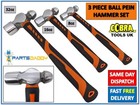 Pro Ball Pein Hammer Set 3pc Ball Peen Machinists TRP Hammers 8oz 16oz 32oz NEW