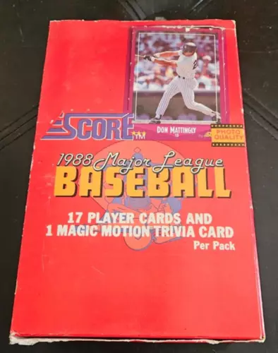 1988 SCORE WAX BOX UNOPENED