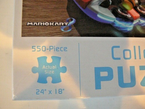 MarioKart 550 Piece Puzzle Nintendo Collector's Edition 24" X 18" Finished Size - Picture 3 of 3
