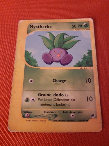 Mystherbe 122/165 HP50 Expedition 2002 Pokemon Card FR VF