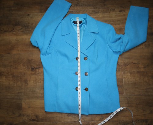 Evan- Picone stretch sky blue jacket blazer size large - Picture 9 of 9