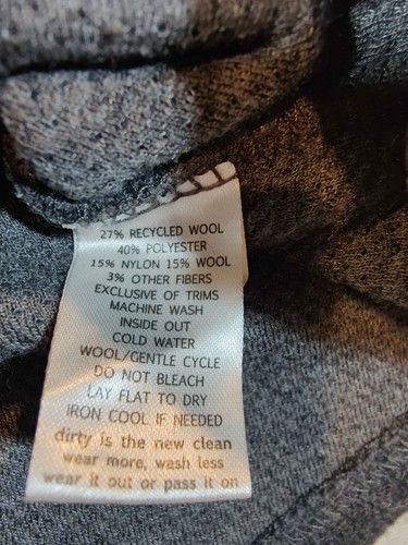 Toad & Co Jacket Mens Large Shacket Snap-Front Shirt Outdoor Gray Wool Blend - Picture 7 of 8