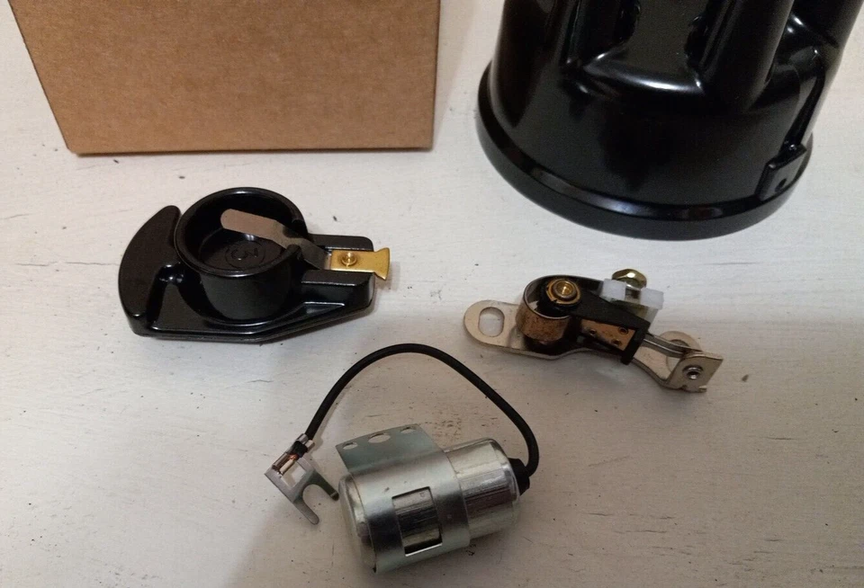 Kit de puesta a punto de encendido para Ford 6 cilindros 1948-1967 puntos condensador tapa rotor Foto 2 de 4