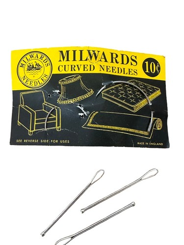Vintage Upholstery and Leather Curved and Straight Sewing Needles - Picture 1 of 5