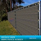 Ifenceview 8'x3'-8'x100' DARK Brown Fence Privacy Screen Mesh Fabric Shade Cloth