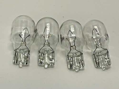 BULB WEDGE CAPLESS 12V 10W BULBS X 10 TAIL LAMP PANEL LIGHT PARK INDICATOR CLEAR - Picture 4 of 4