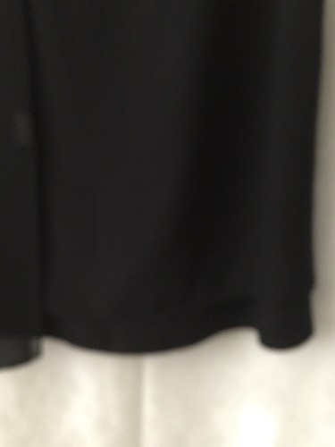 Vestido de noche Liz Claiborne talla 16 negro bufanda sin mangas Lagenlook con cuentas - Imagen 2 de 11
