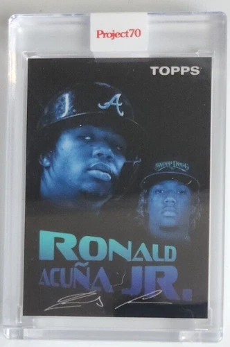 2021 RONALD ACUNA JR TOPPS ENCASED PROJECT 70 SNOOP DOGG ARTIST ATLANTA BRAVES