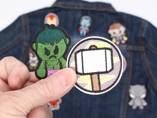 Superhero Iron on sew on patches for kids. hulk, groot, batman, ironman - Picture 8 of 12