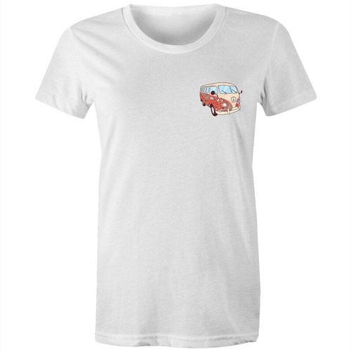 Women's Hippie Kombi Pocket T-shirt - Hippie Festival Casual Cotton Top / Tee - Picture 2 of 105