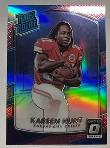 2017 Panini Donruss Optic KAREEM HUNT  #182 Pink Prizm Rookie Kansas City Chiefs