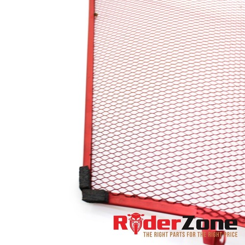 08 - 11 HONDA CBR1000RR COX RADIATOR GUARD MOTOR RADIATER GRILLE RED NET TRACK - Picture 7 of 11