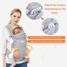 Ergonomic Baby Carrier Kangaroo with Seat Front and Back Comfy High Quality