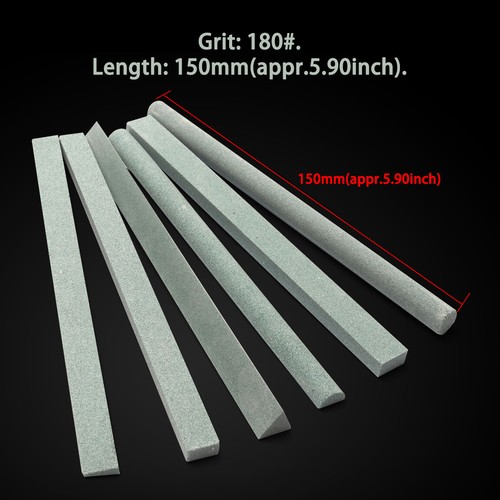 6Pcs 180Grit 150mm Carbon Whetstone Oil Stone Knife Sharpener Polishing Grinding - Picture 5 of 12