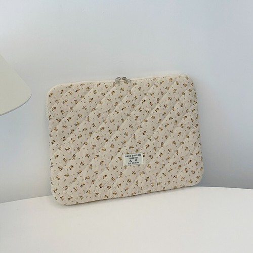 Gesteppte Laptophülle mit Blumenmuster für 13-Zoll-Laptop-Tablets (gelb) - Bild 3 von 12