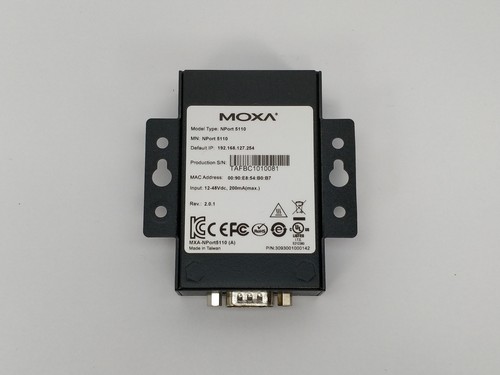Moxa NPort 5110 en Série Dispositif Serveur Rev:2.0.1 - Picture 4 of 8