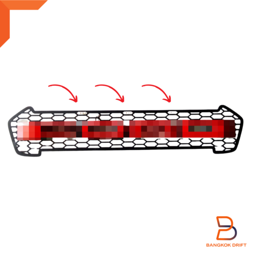 3 PC WHITE LED AUXILIARY UNIVERSAL LIGHT FIT FRONT GRILLE FORD RANGER T6 2 WIRES - Picture 4 of 9
