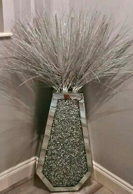 crushed diamond vase 70cm floor