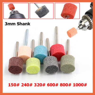 Nylon Polierer Polierscheibe Polierstifte Schleifstift Korn 150-500 für Dremel
