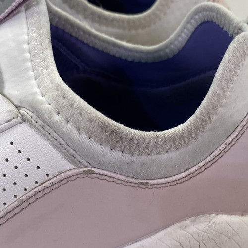 Clove Nursing Shoes Womens 8.5 White Pink Purple Leather Slip On Comfort Shoes - Picture 8 of 15