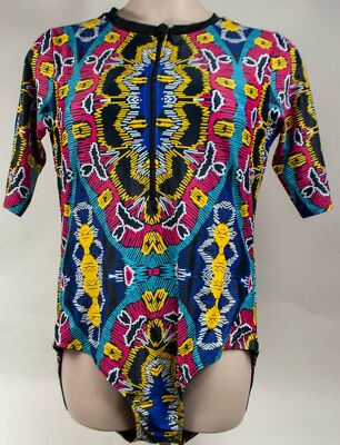 Women's Plus Size Halter Swimsuit Surfing Bodysuit Multi Color Size XXL