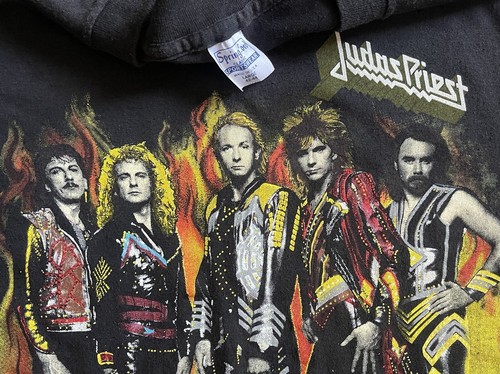 Camiseta De Colección Judas Priest Fuel For Life Tour Banda Grande Hawaii 1986 Años 80 Metal - Imagen 2 de 8