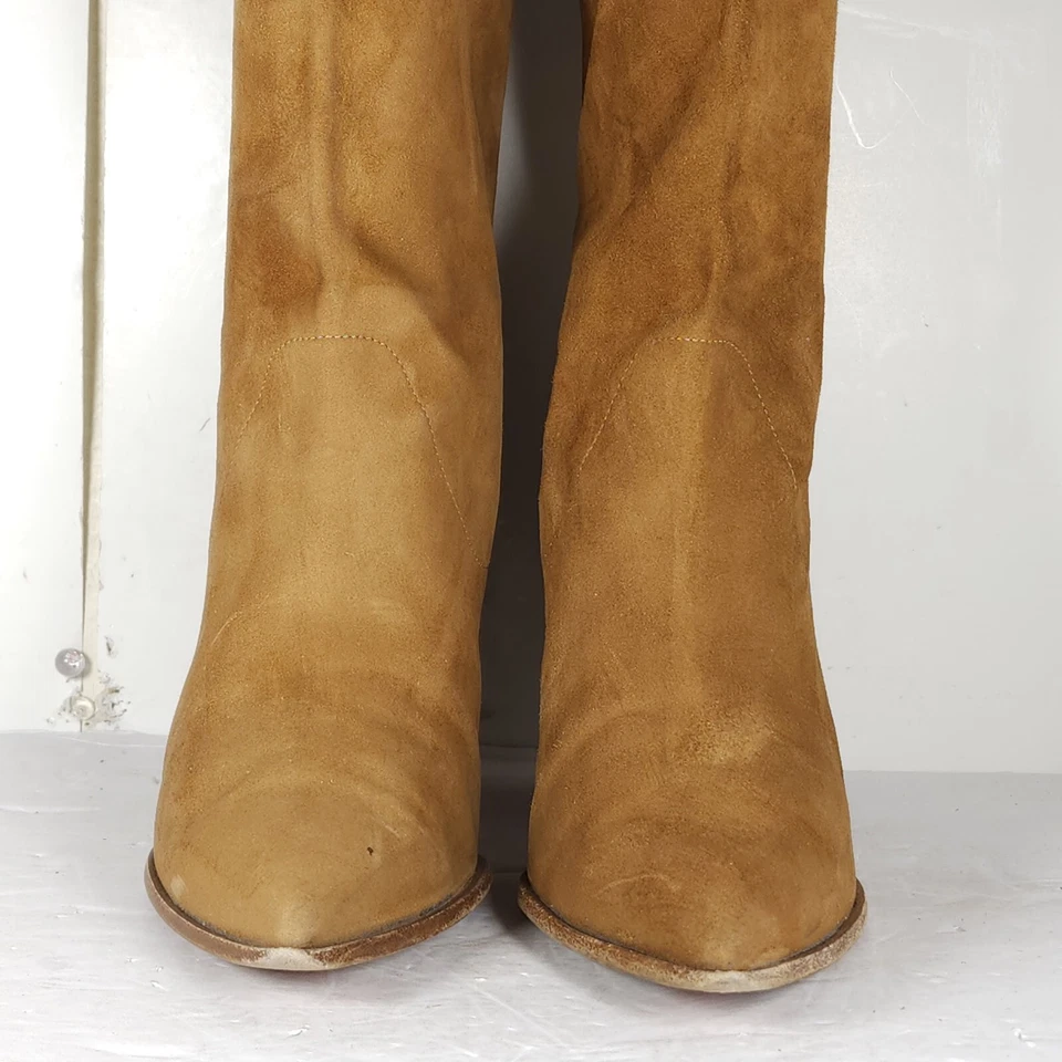 Botas de Vaquero Aquazzura Para Mujer Boogie EU39 US8-8,5 Gamuza Marrón Camel Foto 4 de 4
