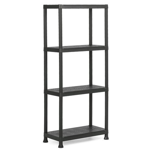 Keter 60/4 9503000 Scaffale 4 ripiani resina Nero 60x30x135 cm Keter 60/4 9503000 Scaffale 4 ripiani resina Nero 60x30x135 cm