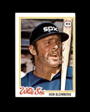 Ron Blomberg Hand Signed 1978 Topps Chicago White Sox Autographed