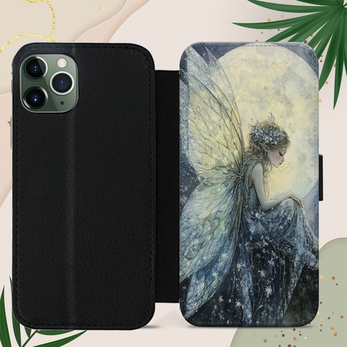 Fairy Fantasy Magic Goth flip wallet phone case cover for iPhone Samsung Pixel - Picture 4 of 8