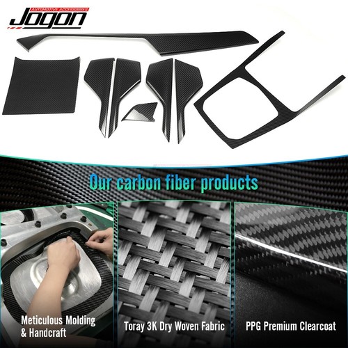 Dry Carbon Fiber For BMW X6 G06 2020-2022 Interior Dash Console Panel Cover Kits - Picture 4 of 10