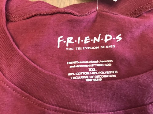 Neu mit Etikett Friends CENTRAL PERK Kaffee TV-Serie langärmliges bauchfreies Oberteil T-Shirt XXL - Bild 3 von 9