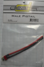 Deans P.N. 2013 Pre-Wired Male Ultra Plug Male Pigtail 670091020135 new 