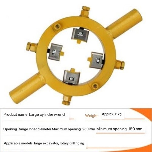 Chiave Manutenzione Escavatore Strumento Smontaggio Cilindro Idraulico Pistone Tool - Foto 34 di 37