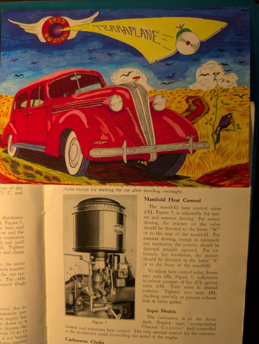Vintage Original 1937 Hudson Terraplane Owners Manual 67 Pages (Rare) & Artwork - Picture 10 of 21