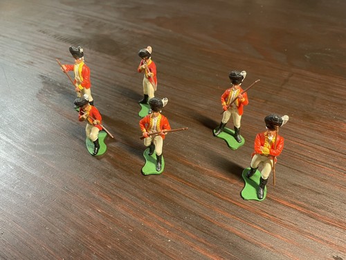 Britains "Eyes Right" AWI Swoppets - British Infantry - Complete Set - 1960's - Picture 3 of 3