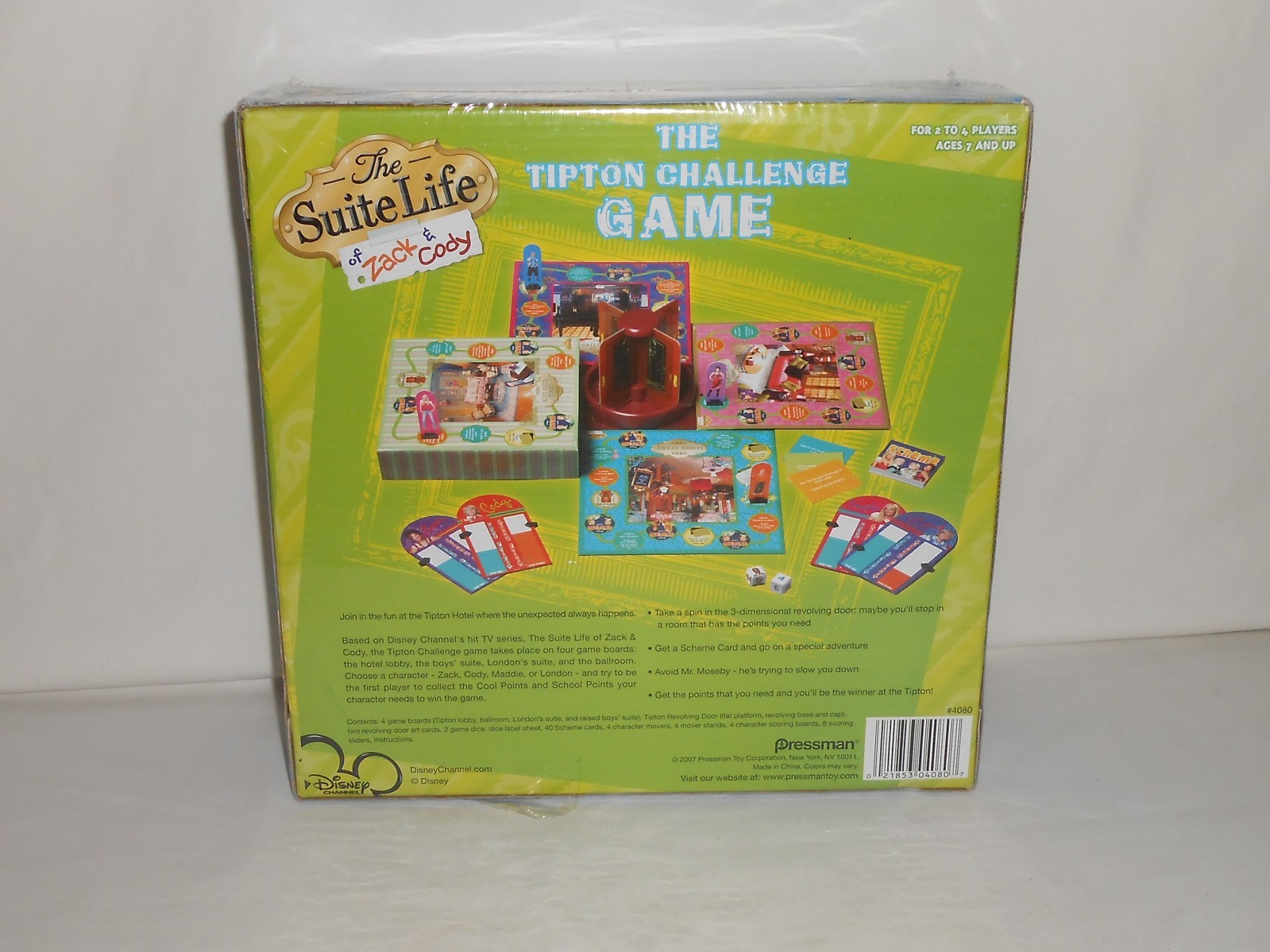 New 2007 Pressman Board Game The Suite Life of Zack \u0026 Cody The Tipton Challenge