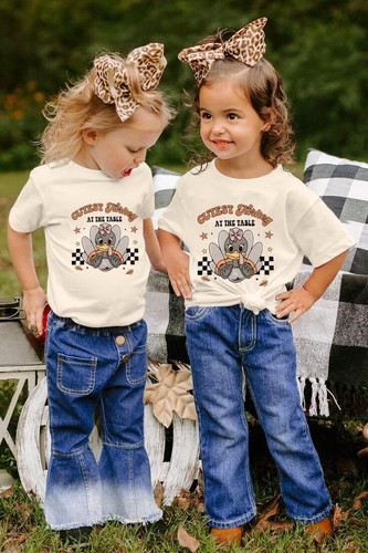 Thanksgiving Toddler Retro Fall Holiday T-Shirt Apricot, Size 18-24 Months - Bild 6 von 8