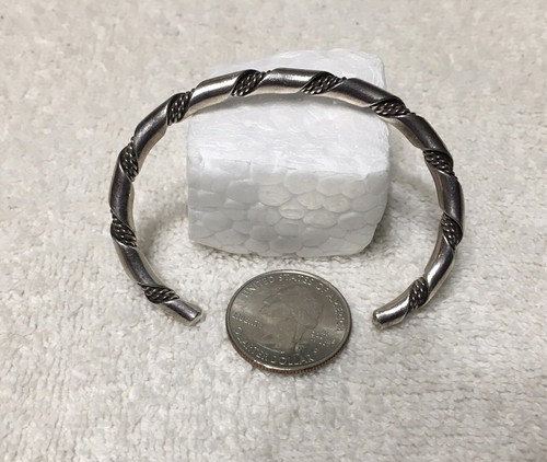 ❤️Pulsera brazalete suroeste retorcida clásica vintage de plata de ley 925 - Imagen 1 de 12
