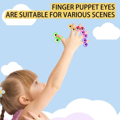 100 Pcs Eye Finger Puppets Googly Eye Finger Puppets Eyeball Finger Puppet Rings - Picture 7 of 7
