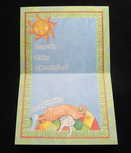 Leanin Tree Birthday Greeting Card Kitten Cat Multi Color Notions Series P22 - Picture 2 of 2