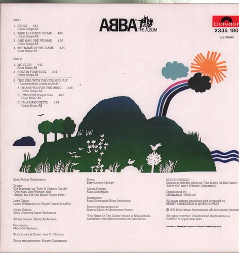 Abba Album LP vinyl Asia Polydor 1977 for retail in Hong Kong, Malaysia and - Picture 2 of 4