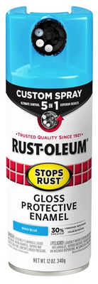 #ad #ad Rust Oleum Stops Rust Gloss Maui Blue Spray Paint 12 Ounce 5 In 1 Nozzle $10.61