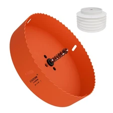 CSOOM 6-1/4" Hole Saw for Recessed Lights, 6-1/4"(159mm), Orange 