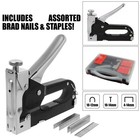 Demo - 3 In 1 Heavy Duty Staple Gun + 600 Staples Nails Upholstery