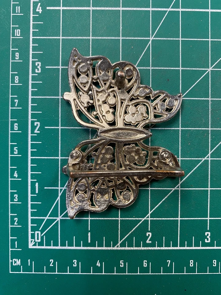 Пряжка для ремня бабочка со стразами - Изображение 3 из 3