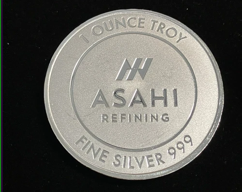 Asahi Refining 1oz .999 Fine Silver Round Bu In Capsule